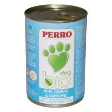 PERRO Bio s krůtím masem, zeleninou a bramborami 410 g