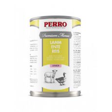 PERRO Premium Menue Junior Jehně, Kachna a rýže 410g