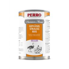 PERRO Premium Menue Light Pštros a rýže 410g