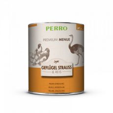 PERRO Premium Menue Light Pštros a rýže 820g